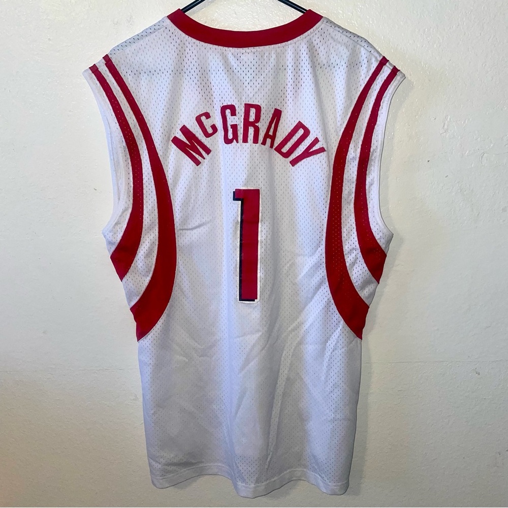Vtg Reebok NBA Houston Rockets Mcgrady Jersey (M)